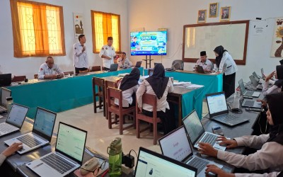 MTsN 1 Bangka Tengah Laksanakan Pengimbasan GEMA AI, Dorong Transformasi Pembelajaran Digital