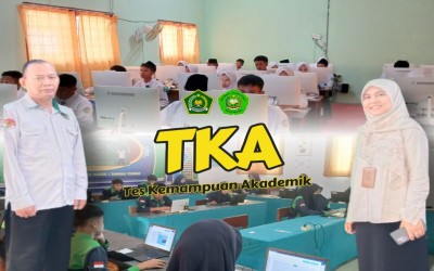 MTsN 1 Bangka Tengah Melaksanakan Tes Kemampuan Akademik (TKA)